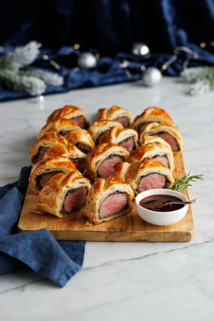 Christmas Beef Wellington Bites, Christmas potluck recipe
