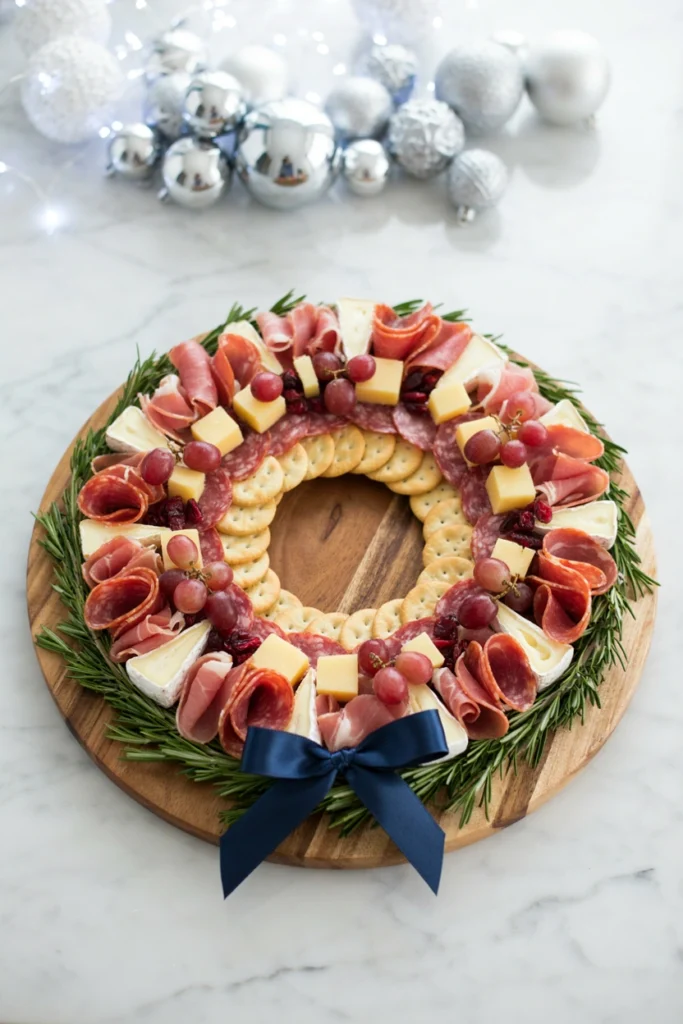 Christmas Charcuterie Wreath, Christmas potluck recipe