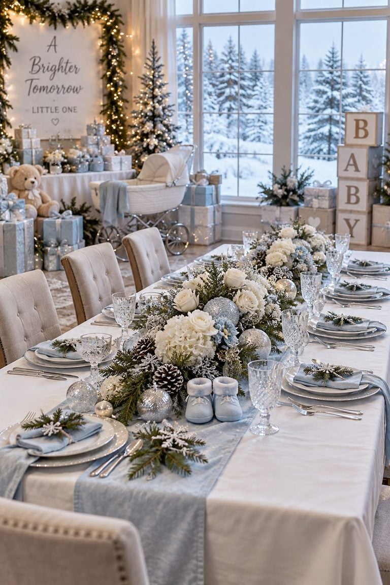 Cute Winter Baby Shower Theme Ideas