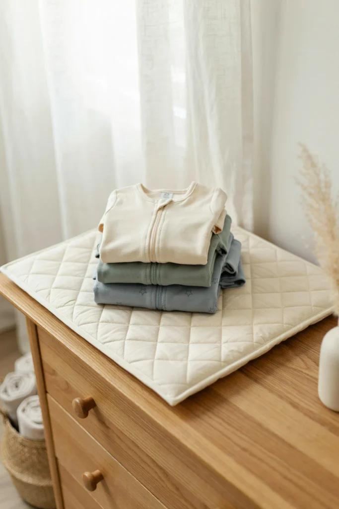 Zip-up baby sleeper with full-length zipper, a practical baby shower gift under $25