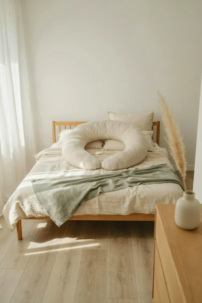 Full-length pregnancy body pillow, a baby shower gift for the mom-to-be