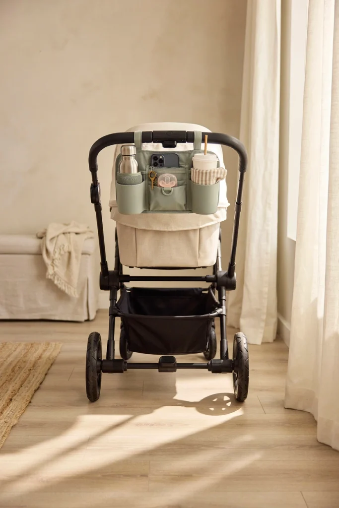 Universal stroller organizer with cup holders, a practical baby shower gift