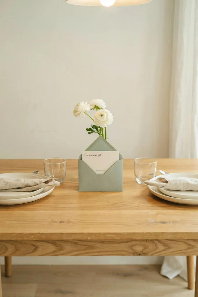Date night dinner gift card, a baby shower gift for expecting parents
