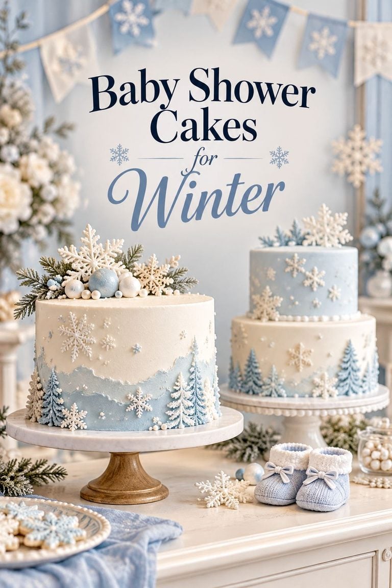 20 Winter Baby Shower Cake Ideas